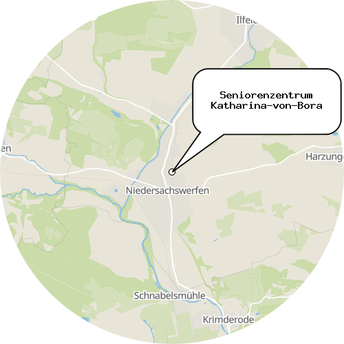 Kartenausschnitt für die Firma Seniorenzentrum Katharina-von-Bora