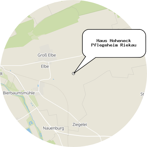 Kartenausschnitt für die Firma Haus Hoheneck Pflegeheim Riekau