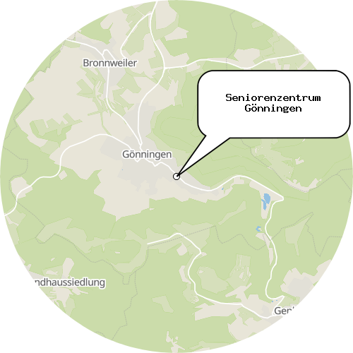 Kartenausschnitt für die Firma Seniorenzentrum Gönningen