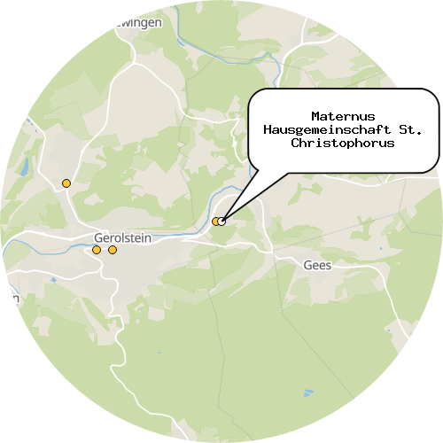 Kartenausschnitt für die Firma Maternus Hausgemeinschaft St. Christophorus