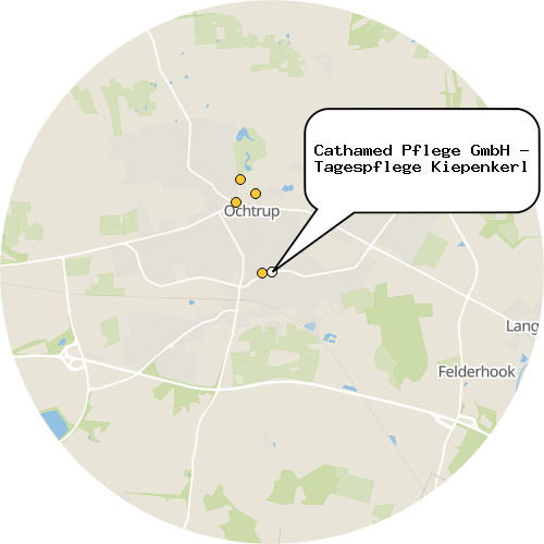 Kartenausschnitt für die Firma Cathamed Pflege GmbH - Tagespflege Kiepenkerl