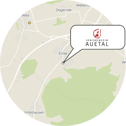 Kartenausschnitt für die Firma Seniorenheim Auetal GmbH, HAUS CLAUSBERG