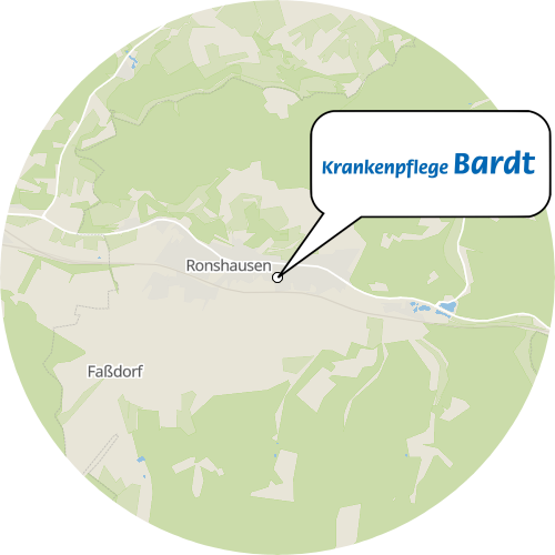 Kartenausschnitt für die Firma Krankenpflege Bardt GmbH & Co. KG