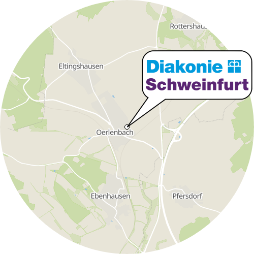 Kartenausschnitt für die Firma Diakonie - Seniorenhaus Kramerswiesen