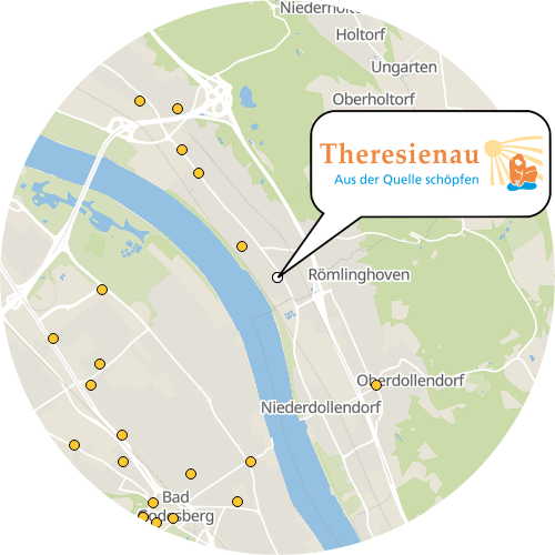 Kartenausschnitt für die Firma Ev. Seniorenzentrum Theresienau e.V.
