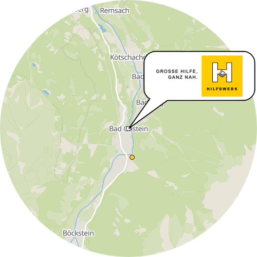 Kartenausschnitt für die Firma Seniorenheim Bad Gastein