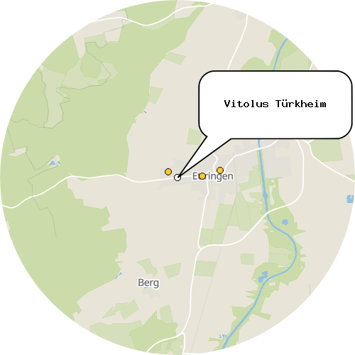 Kartenausschnitt für die Firma Vitolus Türkheim