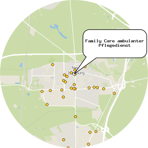 Kartenausschnitt für die Firma Family Care ambulanter Pflegedienst