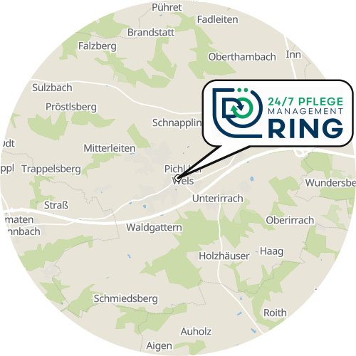 Kartenausschnitt für die Firma DÖRING 24/7 Pflege Management GmbH