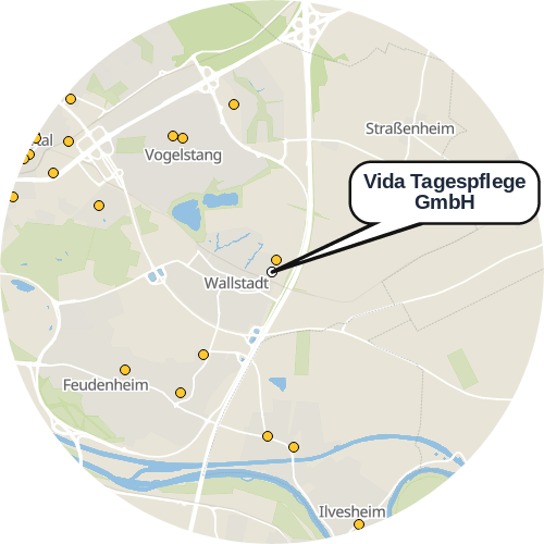 Kartenausschnitt für die Firma Vida Tagespflege GmbH