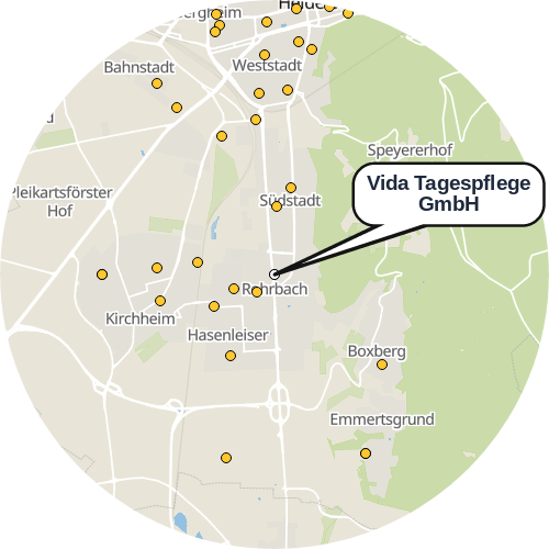 Kartenausschnitt für die Firma Vida Tagespflege GmbH