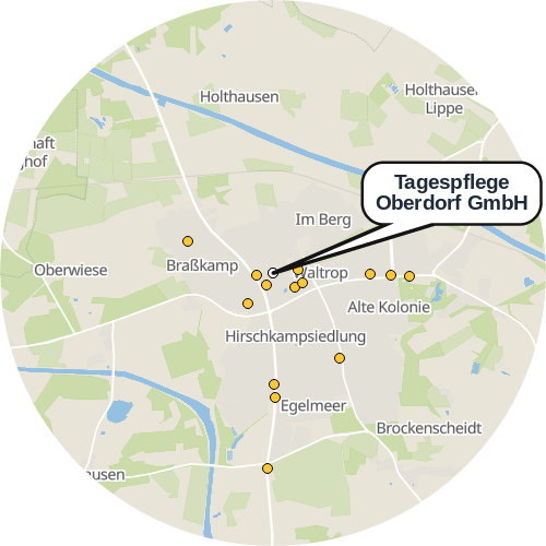 Kartenausschnitt für die Firma Tagespflege Oberdorf GmbH