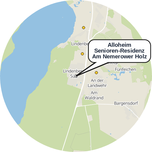 Kartenausschnitt für die Firma Alloheim Senioren-Residenz Am Nemerower Holz