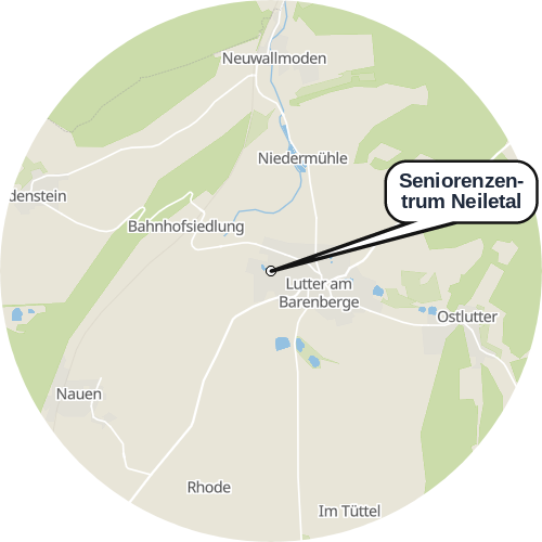 Kartenausschnitt für die Firma Seniorenzentrum Neiletal