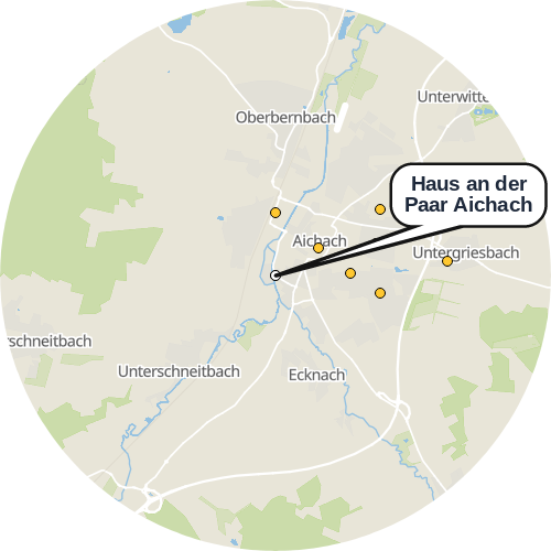 Kartenausschnitt für die Firma Haus an der Paar Aichach
