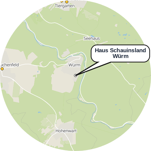 Kartenausschnitt für die Firma Haus Schauinsland Würm
