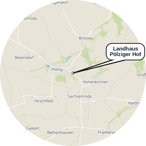Kartenausschnitt für die Firma Landhaus Pölziger Hof