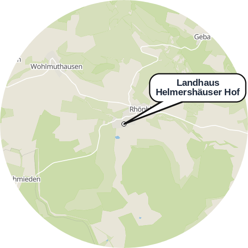 Kartenausschnitt für die Firma Landhaus Helmershäuser Hof