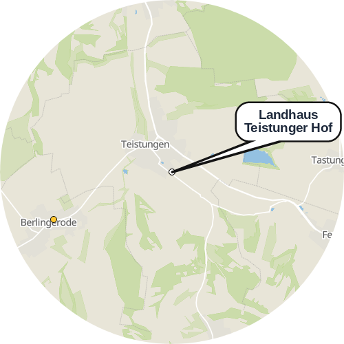 Kartenausschnitt für die Firma Landhaus Teistunger Hof