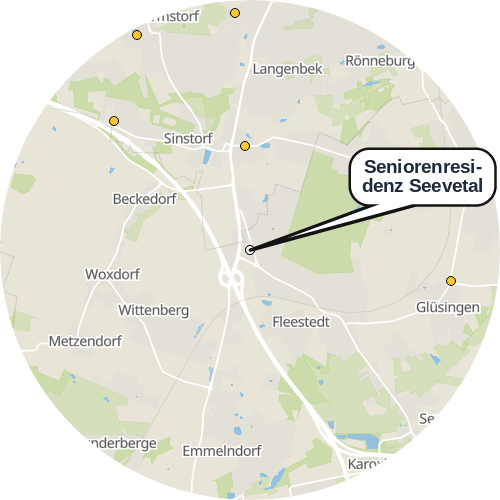 Kartenausschnitt für die Firma Seniorenresidenz Seevetal