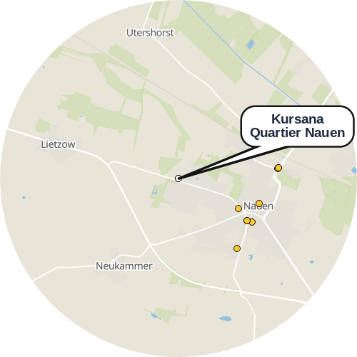 Kartenausschnitt für die Firma Kursana Quartier Nauen