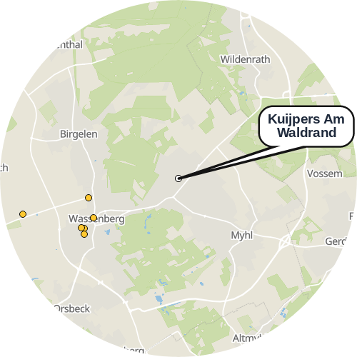 Kartenausschnitt für die Firma Kuijpers Am Waldrand