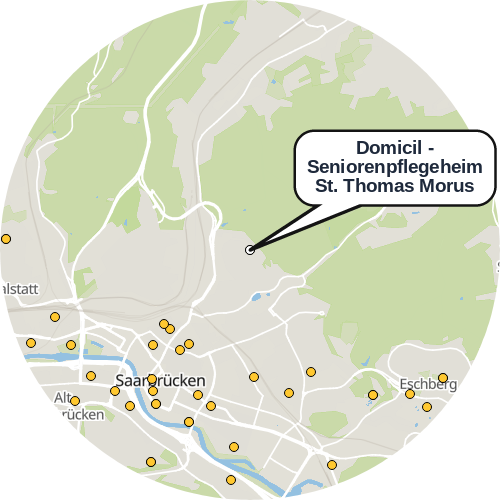Kartenausschnitt für die Firma Domicil - Seniorenpflegeheim St. Thomas Morus
