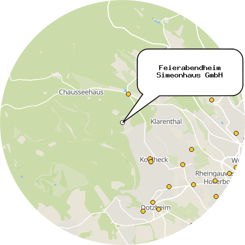 Kartenausschnitt für die Firma Feierabendheim Simeonhaus GmbH