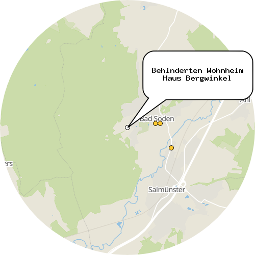 Kartenausschnitt für die Firma Behinderten Wohnheim Haus Bergwinkel
