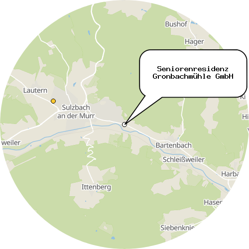 Kartenausschnitt für die Firma Seniorenresidenz Gronbachmühle GmbH