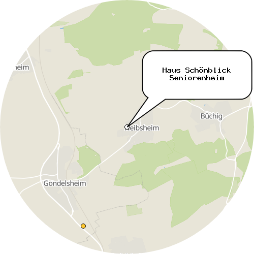 Kartenausschnitt für die Firma Haus Schönblick Seniorenheim