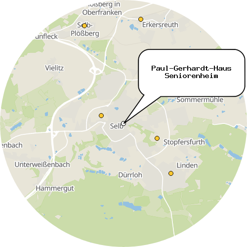 Kartenausschnitt für die Firma Paul-Gerhardt-Haus Seniorenheim
