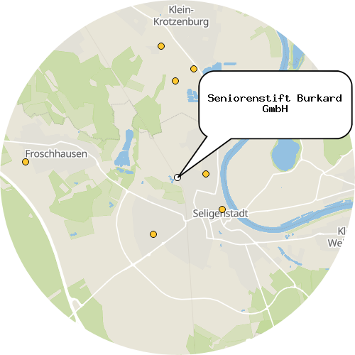 Kartenausschnitt für die Firma Seniorenstift Burkard GmbH