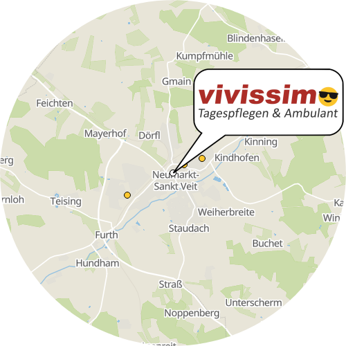 Kartenausschnitt für die Firma vivissimo  Pflegedienst Sylvia Wegner Ambulanter Pflegedienst