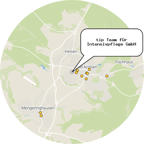 Kartenausschnitt für die Firma tip Team für Intensivpflege GmbH