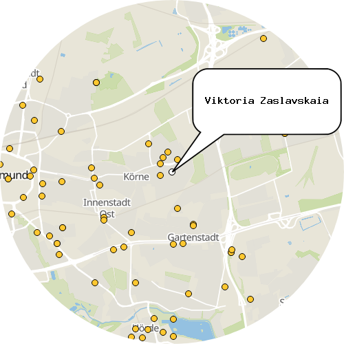 Kartenausschnitt für die Firma Viktoria Zaslavskaia