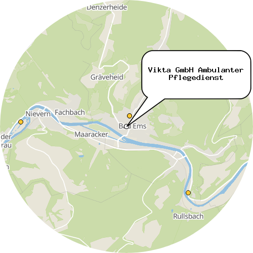 Kartenausschnitt für die Firma Vikta GmbH Ambulanter Pflegedienst