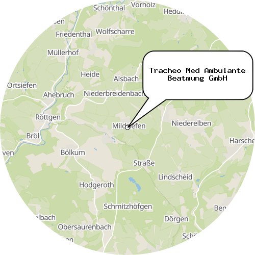 Kartenausschnitt für die Firma Tracheo Med Ambulante Beatmung GmbH