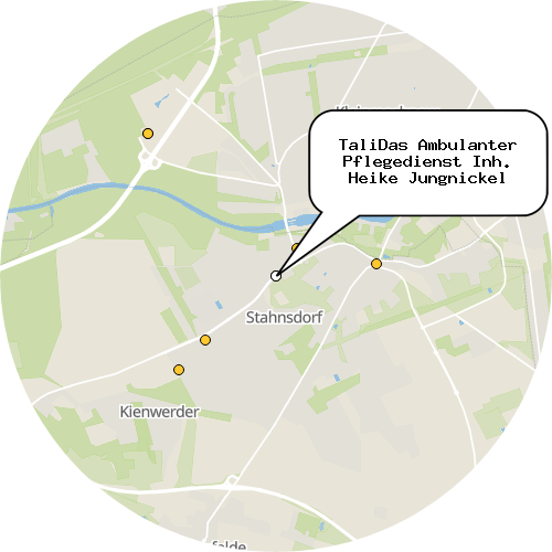 Kartenausschnitt für die Firma TaliDas Ambulanter Pflegedienst Inh. Heike Jungnickel