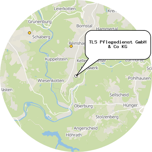 Kartenausschnitt für die Firma TLS Pflegedienst GmbH & Co KG