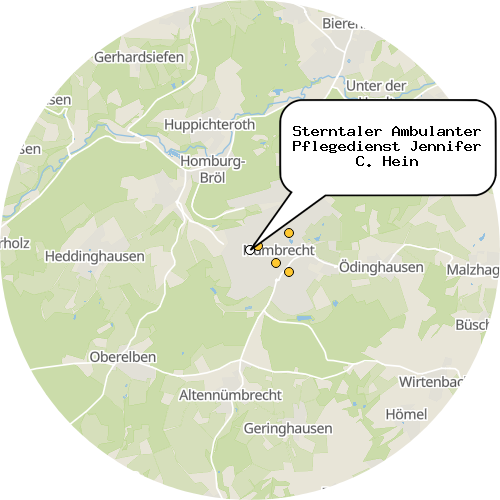 Kartenausschnitt für die Firma Sterntaler Ambulanter Pflegedienst Jennifer C. Hein