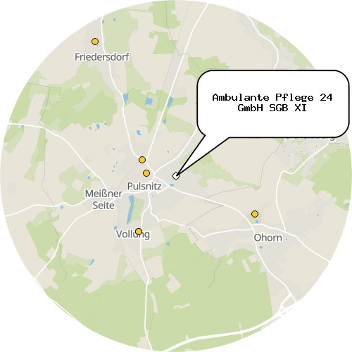 Kartenausschnitt für die Firma Ambulante Pflege 24 GmbH SGB XI