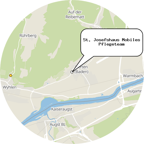 Kartenausschnitt für die Firma St. Josefshaus Mobiles Pflegeteam