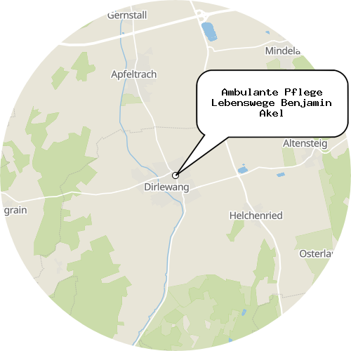 Kartenausschnitt für die Firma Ambulante Pflege Lebenswege Benjamin Akel