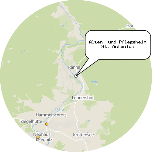 Kartenausschnitt für die Firma Alten- und Pflegeheim St. Antonius