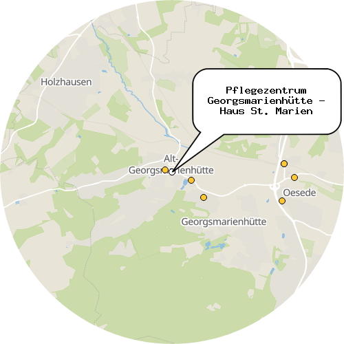 Kartenausschnitt für die Firma Pflegezentrum Georgsmarienhütte - Haus St. Marien