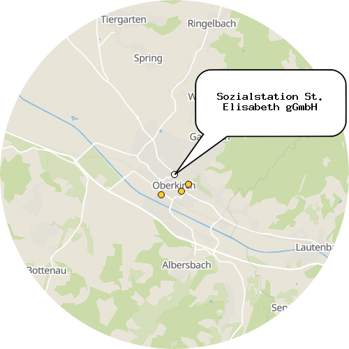 Kartenausschnitt für die Firma Sozialstation St. Elisabeth gGmbH