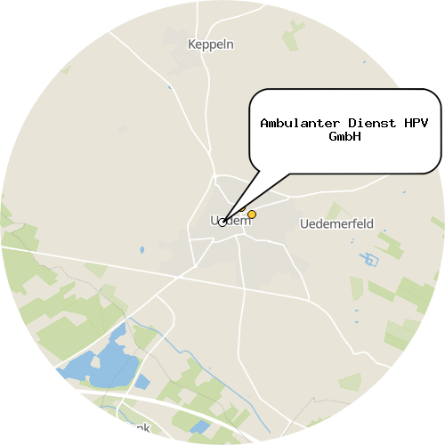 Kartenausschnitt für die Firma Ambulanter Dienst HPV GmbH