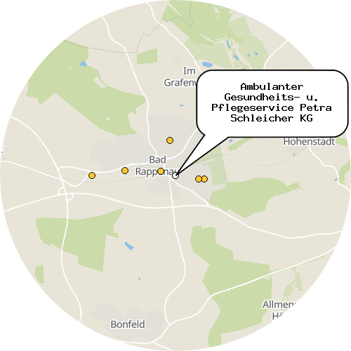 Kartenausschnitt für die Firma Ambulanter Gesundheits- u. Pflegeservice Petra Schleicher KG
