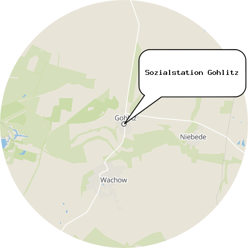 Kartenausschnitt für die Firma Sozialstation Gohlitz